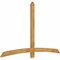 Ekena Millwork Bellingham Rough Sawn Timber Gable Bracket, Western Red Cedar, 84"W x 53"H x 2"D x 4"F, 15/12 Pitch GBW084X53X0204BEL00RWR - alternate 2
